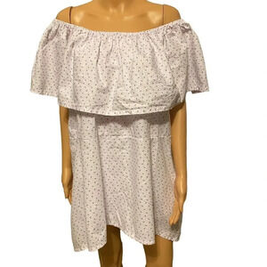 Beautiful Off Shoulder Floral Summer Casual Swing Top Blouse Women Plus 2XL